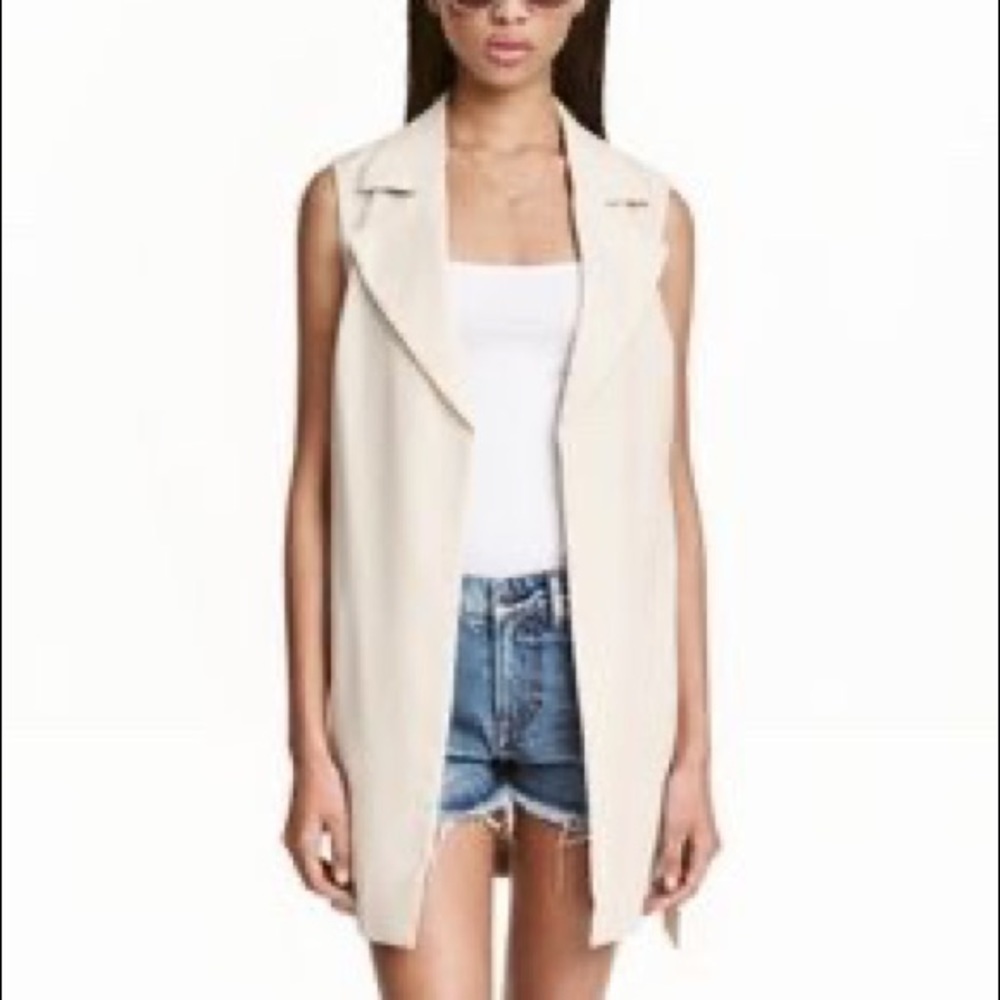H&M Sleeveless Trench Vest (Nude)